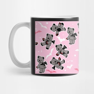 Goth Bears on Pink Mug